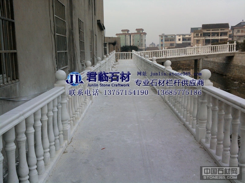 沿河景观桥广西白大理石栏杆扶手